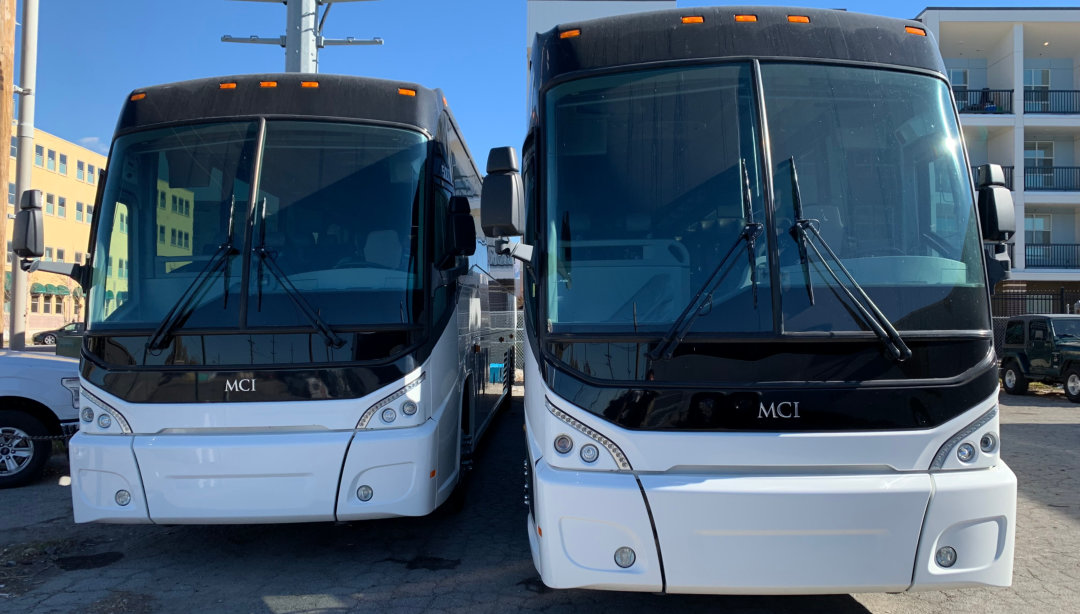 two buses